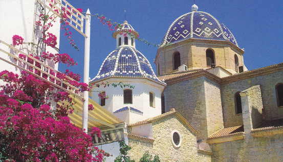 Altea die weiße Stadt an der Costa Blanca.